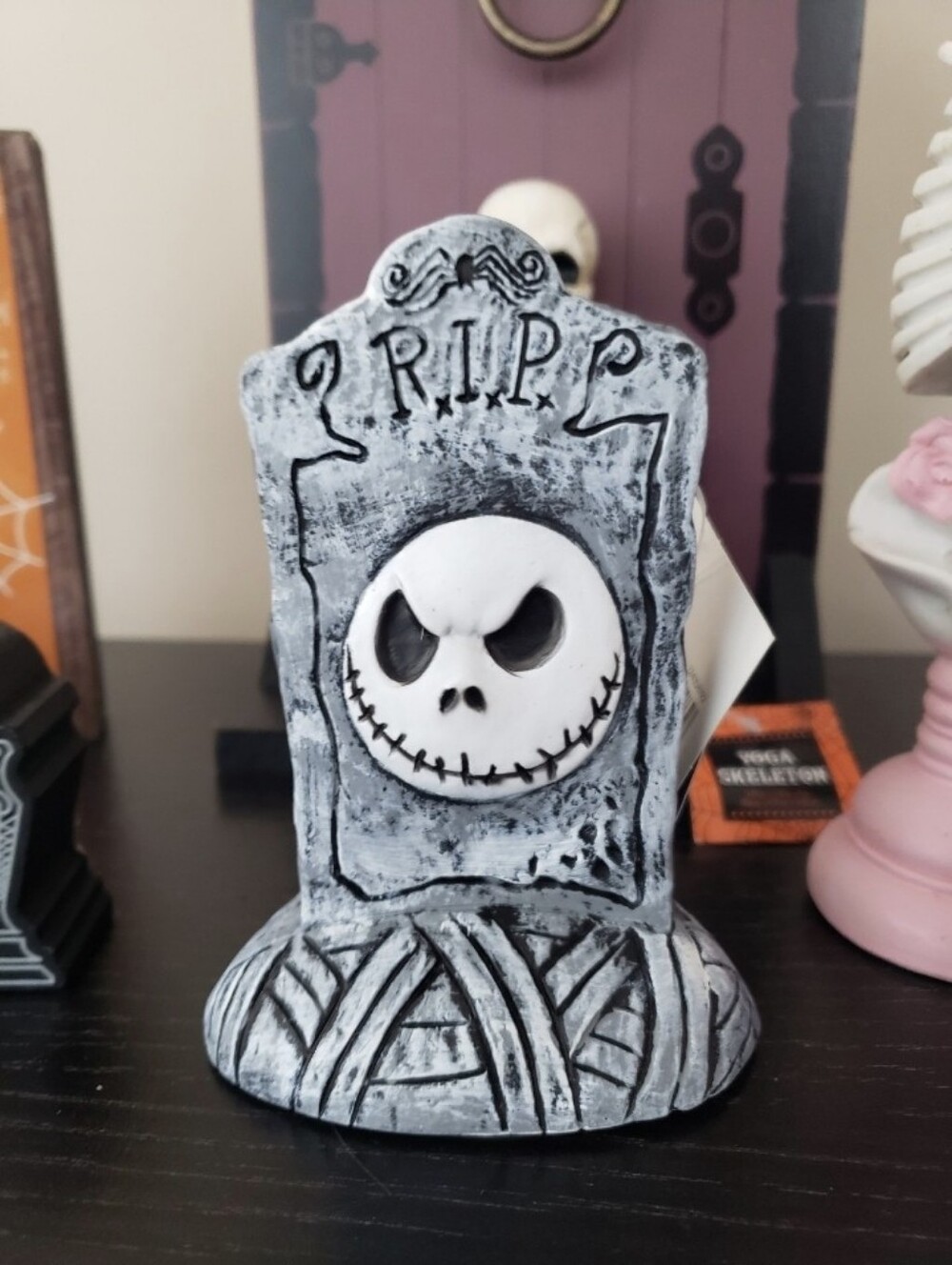 New Nightmare Before Christmas Jack Skellington RIP Tombstone